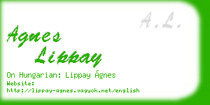 agnes lippay business card